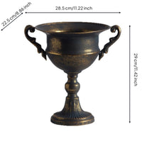 Pedestal Flower Vase Centerpiece Goblet Vase Photo Prop for Tabletop