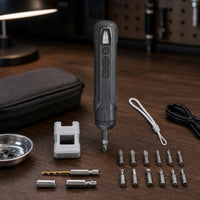 Cordless Electric Screwdriver Digital Display Screw Textured Grip for DIYers