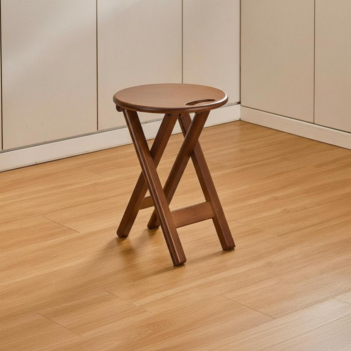 Foldable Round Stool Portable Backless Travel Stool Lightweight for Children