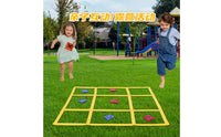 Portable Noughts and Crosses Toe Bean Bag Toss Game Interactive Noughts and Crosses Toe Game with Bean Bags Sturdy Washable for Family, Kids