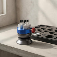 Perforated Grips Miniature Ball Vise Threaded Knob Engraving Ball Vise Compact Workshop Tool Adjustable for Engravers, Model Makers, Modeling, Bench Work