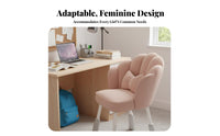 floral rear Vanity Chair Soft paddinged Seat floral rear Chair 360-Degree rotate