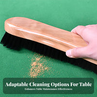 Pool Table Brush Non Scratching Fibers Billiard Table Brush Ergonomic Grip Snooker Cloth Cleaner for Bar Owners, Recreation Center, Home