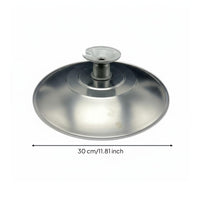 Waterproof Stainless Steel Lampshade Rust-Proof E27 Pole Light Fixture Weather-Resistant for Courtyard, Garden, Pathway