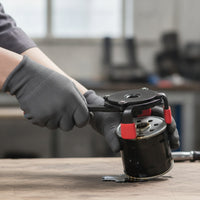 Single-Direction 3-Jaw Oil Filter Wrench Adjustable Filter Wrench with Safeguarding Caps Compact Tool Heavy-Duty for Mechanics