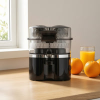 Electric Juicer with double Heads Countertop Electric Fruit Juicer Dishwasher Kitchen Appliance for Morning Kitchen Area