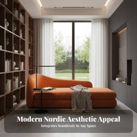 Chaise Lounge Nordic and Design Single-Siderest Chaise Lounge Minimalist Design Daybed for Book Lovers, Interior Designers, Living Room, End of Bed