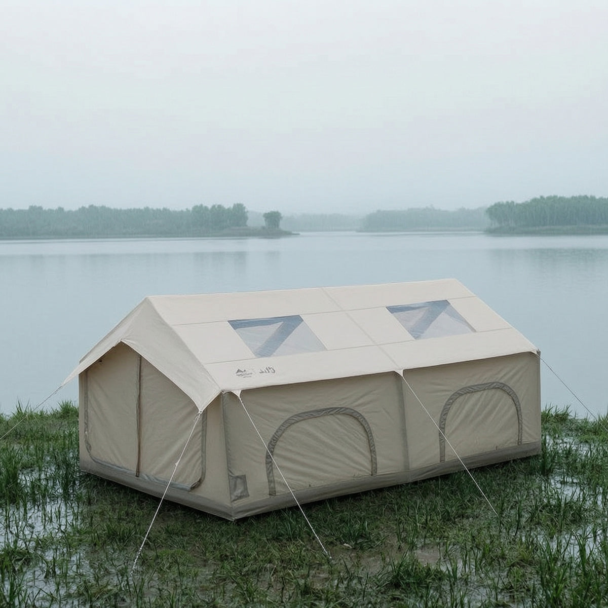 Inflatable Tent Waterproof Cabin Tent Oxford Material for Campers, Families, Camping, Weekend Getaways