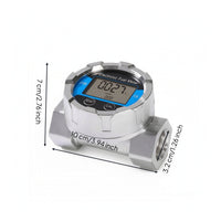 Battery Powered Digital Turbine Rate Gauge Accurate Turbine Rate Gauge with LCD Display Calibrated Reliable for Workshop