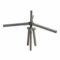 Foldable piping Support Bracket Silver Toned Irrigation piping Support Bracket Weather Resistant Garden Supply