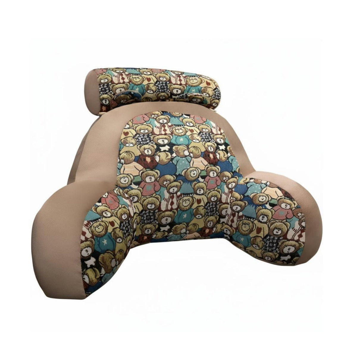 Vintage Plush Bedside Pillow, Large Backrest, Waist Support, Sofa Cushion, Dormitory, Student, Cartoon Creature Design
