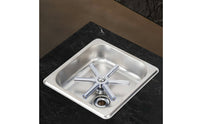 Cup Washer with Recessed Basin Stainless Steel Countertop Cup Washer Resistant   for Bartenders