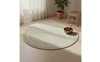 Round Meditation Rug Retro Style Round Floor Cushion Easy to Clean Meditation Floor Seat for Meditators