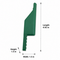 Small Dark Green Hanging Feeder, easy refill feeder for garden animals, weatherproof & refillable, 3.8×12.5cm