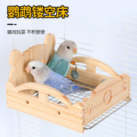 Wooden Bird Bed for Parrots and Budgies