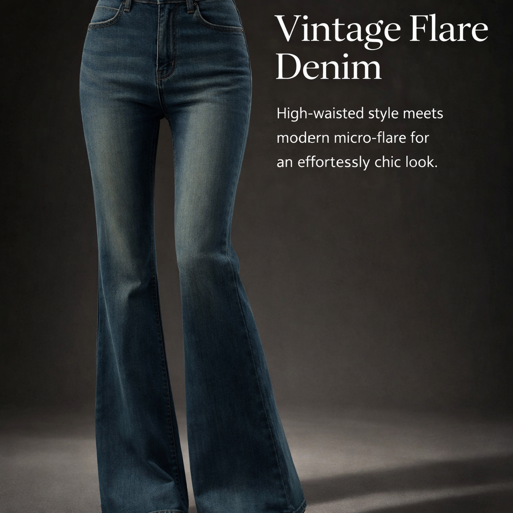 Flared Jeans for Women UK Fleece Lined for Winter Warmth, High Waist Butt Lifting Ladies Bootcut Denim, Plus Size up to 4XL
