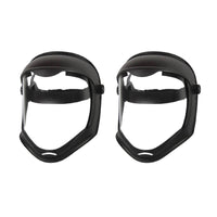 2 Pieces Face Visor with Adjustable Headband Impact-Resistant Full Face Visor Clear Safety Visor Anti-Splash Transparent