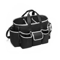 Cleaning Supply Organizer Bag with Handle Multi Pocket Cleaning Bag Multiple Compartments Household Storage for Janitors