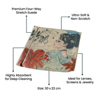 Microfiber Suede Cleaning Cloth, Thick Lens Cleaning Cloth, Soft Screen Cleaning Cloth, Re-usable Screen Cleaning Cloth, Washable Suede Cleaning Cloth