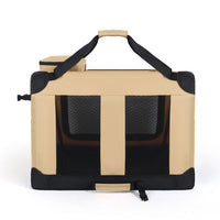 Large Capacity Breathable Pet Carrier Bag with Trolley and Handle for Cats and Small Dogs