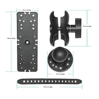 360° Rotation Marine Life Detector Mount Easy Installation Universal Marine Life Detector Mount Heavy Duty Construction for Fishermen