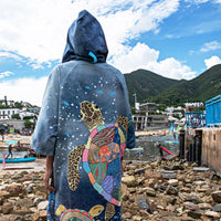 OCEANARIUM男女毛巾衣速干吸水易收纳透气户外旅游运动游泳浴袍
