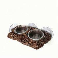 Reptile Dock with Suction Cups Textured Accessory for Reptiles
