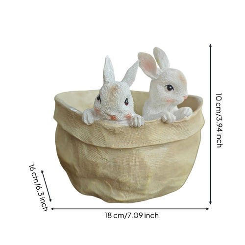 Rabbit Planter Ornament Textile-Like-Homelike Decoration Decorative