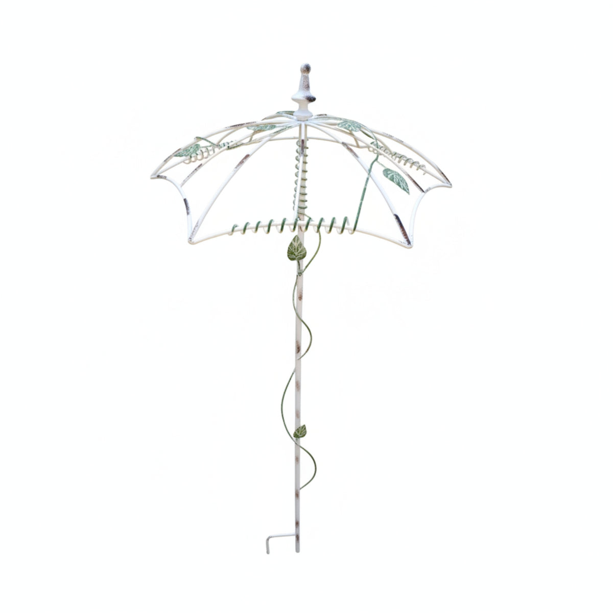 Umbrella Trellis Metal Plant Support with Canopy Space-Saving for Patio, Balcony