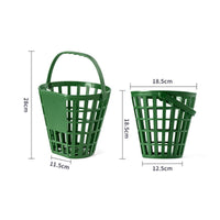 Golf Ball Pickup Basket Portable Golf Ball Basket with Handle Lightweight for Coaches