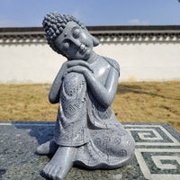 Chinese Zen Sleeping Buddha Statue Resin Figurine Decoration