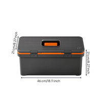 Tool Box with Tray Compartmented Toolbox with Tray Ergonomic for Mechanics