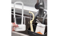 Kitchen Faucet Holder Drainage Design Faucet Hanging Basket Space-Saving Hanging Sink Holder for Washroom