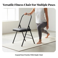 Flexibility Chair Thickened Steel Tube Folding Flexibility Chair Foldable Design Fitness Equipment for Beginners, Seniors