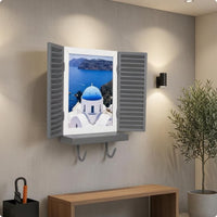 Shuttered Wall Frame Multi-Purpose Window Frame Decor Painted