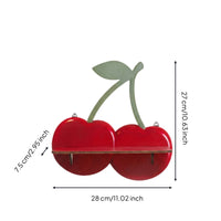Wooden Cherry Shelf Cherry Wall Shelf Small-Item Storage Wooden Wood
