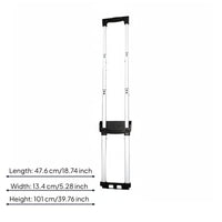 Aluminum Alloy Suitcase Telescopic Handle Long-Lasting Telescopic Luggage Handle Easy to Install for Bag Factory