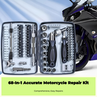 Portable motorcycle ratchet set