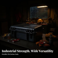 Waterproof Equipment Case Dustproof Waterproof Rigid Container Shockproof Equipment Carrier Sturdy Duty Weather-Resistant