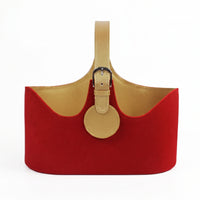 Gift Basket with Handle Portable Handheld Basket Sturdy for Wine Presentation