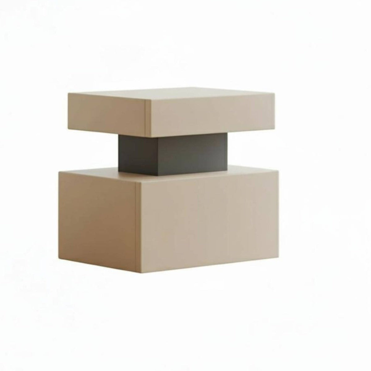 S-Shaped statement Table Modern aesthetic Nightstand Transparent Look for Young Adults