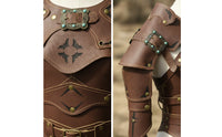 Shoulder Battle Gear with Arm Guards Distressed Arm Guards Knight Bracer for Stage Performance