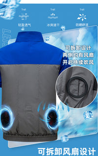 空调服风扇USB皮肤衣带风扇制冷降温服男女劳保工作服电焊工作服