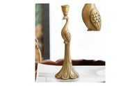 Brass Candlestick Holder Elegant Decor Sturdy for Mantel