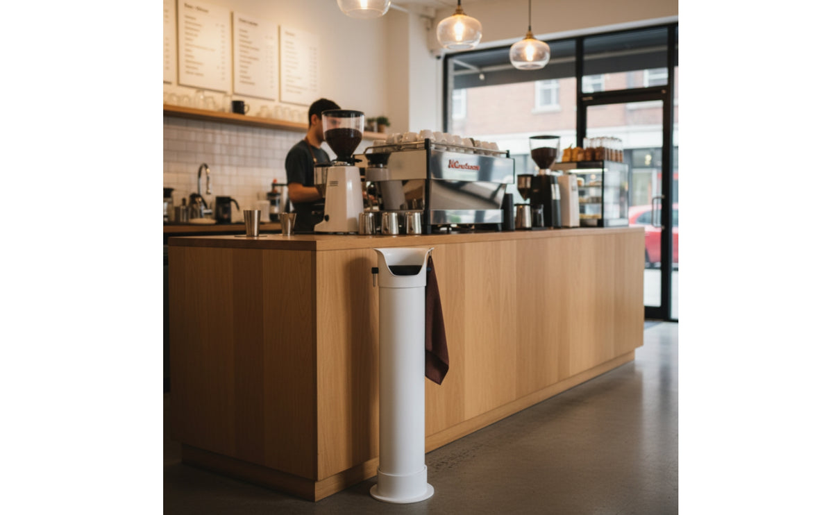 Tall Floor-Standing Coffee Knock Box Upright Floor-Standing Knock Box Sturdy Multipurpose for Baristas