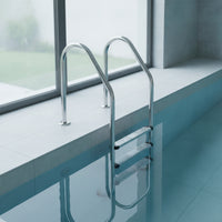 Stainless Steel Pool Ladder Polished Pool Ladder with Non-Slip Steps Resistant for Homeowners, Swimming Pools