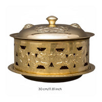 Decorative Pierced Hot Pot Ornate Heated Serving Vessel Tabletop Heating