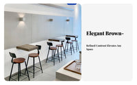 Lowspine High Chair Mechanical Design Bar Stool With Spinerest Retro Design for Business Owners, Adults, Cafe, Restaurant