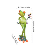 Frog Figurine with Handbag Adorable Frog Figurine Decorative for Desk