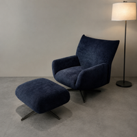 armchair with ottoman